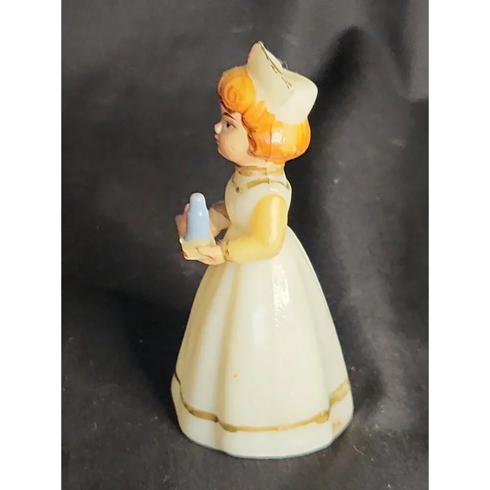 Vintage Wilton Plastic Nurse Moveable Arms Cake Topper Pinning Graduation